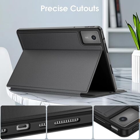 Fintie Case for Lenovo Idea Tab 11 Inch 2025 (TB-336ZU/ TB-336FU), Multi-Angle Smart Stand Cover, Soft TPU Back Cover with [Built-in Pencil Holder] (Black) in Kuwait