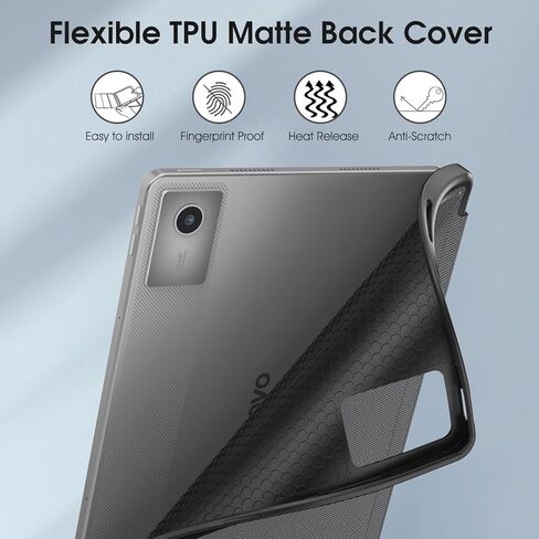 Fintie Case for Lenovo Idea Tab 11 Inch 2025 (TB-336ZU/ TB-336FU), Multi-Angle Smart Stand Cover, Soft TPU Back Cover with [Built-in Pencil Holder] (Black) in Kuwait