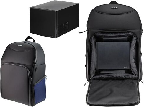 Navitech Portable Rugged Black & Blue Backpack/Rucksack Carry Case Compatible with The 3XS Gamer Nanu Desktop PC in Saudi Arabia
