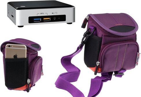 Navitech Purple Mini PC Case/Bag Compatible With Gigabyte Brix in Saudi Arabia