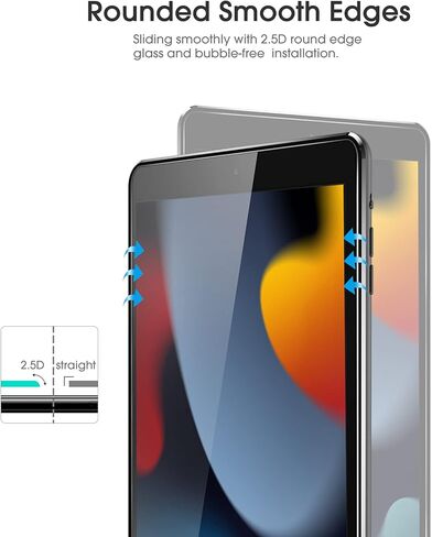 واقي شاشة OMOTON [3 عبوات] متوافق مع iPad 10.2 بوصة - واقي شاشة من الزجاج المقوى in Kuwait