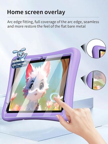 Screen Protector for plimpton Kids 20 Upgraded Android 14 Tablet 10 inch for Kids Tablet,Anti-Scratch 9H Hardness Touch Sensitive 2.5D Rounded Edges Bubble Free Easy to Install,2 Pack. in Saudi Arabia