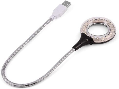 Jonlaki Universal عالية السطوع 18 قطعة مصباح LED محمول USB لإضاءة الكمبيوتر والكمبيوتر المحمول (أسود) in Saudi Arabia