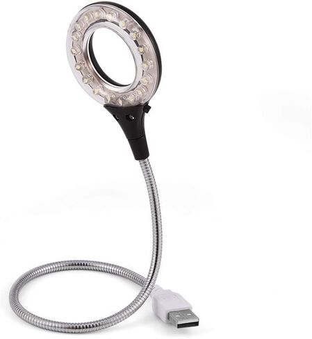 Jonlaki Universal عالية السطوع 18 قطعة مصباح LED محمول USB لإضاءة الكمبيوتر والكمبيوتر المحمول (أسود) in Saudi Arabia