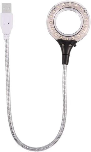 Jonlaki Universal عالية السطوع 18 قطعة مصباح LED محمول USB لإضاءة الكمبيوتر والكمبيوتر المحمول (أسود) in Saudi Arabia