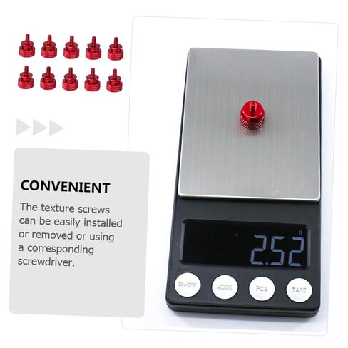NUOBESTY 10pcs Aluminum Alloy Computer Case Thumbscrews Red DIY Hand-tightened Chassis Fixing Screws for PC Builders and Repairers in Saudi Arabia