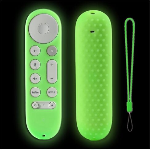 Remote Cover Compatible with Google Chromecast 4K 2024,Protective Remote Case for Google TV Streamer 4K 2024 Voice Remote Glow Sky Blue in Saudi Arabia