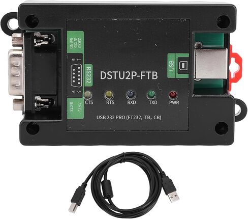 Goshyda USB to RS232 Serial Converter with Power Isolation, Industrial Grade FT232 Chip Adapter Module with Signal Isolation, DB9 Male to USB B Connector in Saudi Arabia