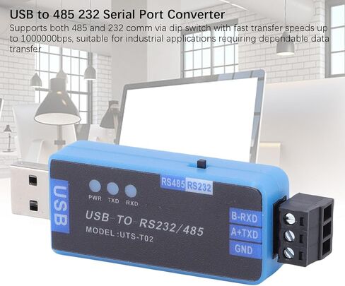 محول USB إلى 485 232، محول تسلسلي مزدوج المنفذ عالي السرعة مع مؤشرات LED وصمام الاسترداد الذاتي، للأتمتة الصناعية ونظام التحكم in Kuwait