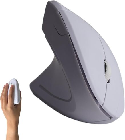 Urby Left Handed Mouse, Vertical Left Handed Ergonomic Wireless Mouse, Ideal for Lefty Users, Gaming & Office Use, Compatible with Windows/macOS/iPadOS. Pink in Saudi Arabia