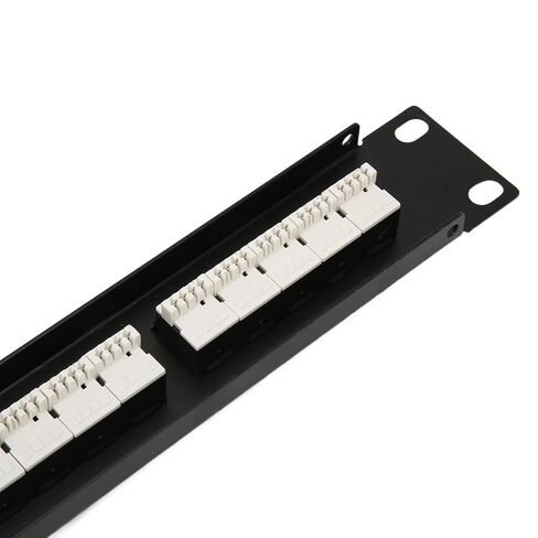 RJ11 Through Coupler 25 Ports Anti Interference Gold Plated Pin CAT3 Patch Panel for 19 Inch Rack Cabinet in Saudi Arabia