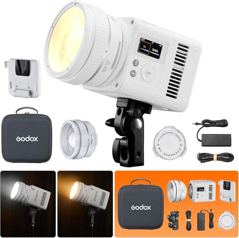 GODOX ML150Bi Bi-Color LED Video Light with Carry Bag 61054Lux@1m 2800-6500K CRI/TLCI 96+ 11 FX Effects with Godox Mount Support NFC&DMX for Videoregraphy Light for Vlogging & Filmmaking in Saudi Arabia