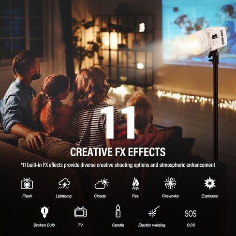 GODOX ML150Bi Bi-Color LED Video Light with Carry Bag 61054Lux@1m 2800-6500K CRI/TLCI 96+ 11 FX Effects with Godox Mount Support NFC&DMX for Videoregraphy Light for Vlogging & Filmmaking in Saudi Arabia
