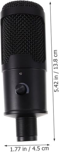 USB Condenser Microphone with Cardioid Pickup Noise Reducing Streaming Mic for Video Conference and Recording Plug and Play Desktop Tripod Compatible with Computer and Laptop in Saudi Arabia