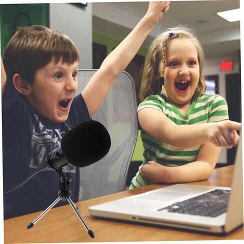 USB Condenser Microphone with Cardioid Pickup Noise Reducing Streaming Mic for Video Conference and Recording Plug and Play Desktop Tripod Compatible with Computer and Laptop in Saudi Arabia
