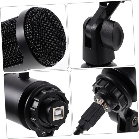 USB Condenser Microphone with Cardioid Pickup Noise Reducing Streaming Mic for Video Conference and Recording Plug and Play Desktop Tripod Compatible with Computer and Laptop in Saudi Arabia