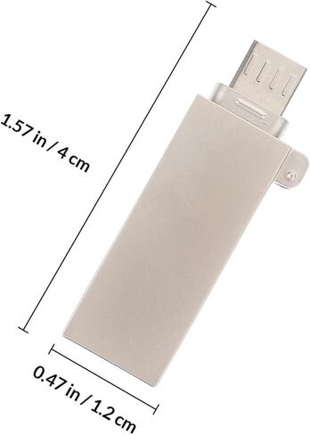 محول قارئ بطاقة ذاكرة Micro USB مع محول بيانات الهاتف للهواتف الذكية المحمولة، قارئ بطاقة ذاكرة USB متوافق مع وحدة تخزين متنقلة رقمية آمنة صغيرة in Kuwait