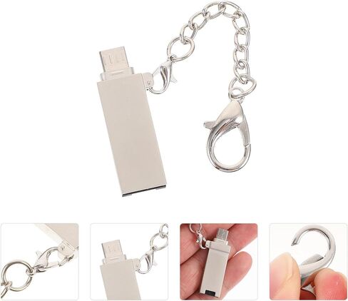 Micro USB 2.0 Memory Card Reader Adapter for Mobile Phones Portable USB Reader with Card Slot Compatible for Data Transfer and Mobile Devices in Saudi Arabia