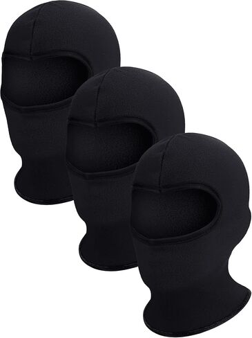 Geyoga 6 Pieces Kids Balaclava Ski Mask Winter Windproof Fleece Full Face Mask for Neck Ear Muffs Hats for Cold Weather in Kuwait