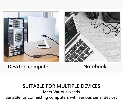 EBTOOLS USB إلى TTL وحدة محول محول تسلسلي، واجهة USB كاملة السرعة، 3.3 فولت 5 فولت دعم الجهد المزدوج، نطاق معدل الباود 50 بت في الثانية إلى 2 ميجابت في الثانية، مع سلك توصيل in Kuwait