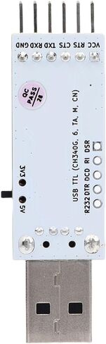 EBTOOLS USB إلى TTL وحدة محول محول تسلسلي، واجهة USB كاملة السرعة، 3.3 فولت 5 فولت دعم الجهد المزدوج، نطاق معدل الباود 50 بت في الثانية إلى 2 ميجابت في الثانية، مع سلك توصيل in Kuwait