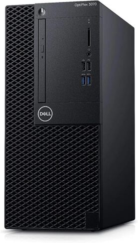 كمبيوتر سطح المكتب Dell OptiPlex 3070 Mini Tower - Intel Core i5-9500 3.00 جيجا هرتز وذاكرة الوصول العشوائي 32 جيجا بايت و1 تيرابايت SSD ورسومات Intel المدمجة - Windows 11 Pro (متجدد) in Kuwait