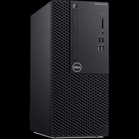 كمبيوتر سطح المكتب Dell OptiPlex 3070 Mini Tower - Intel Core i5-9500 3.00 جيجا هرتز وذاكرة الوصول العشوائي 32 جيجا بايت و1 تيرابايت SSD ورسومات Intel المدمجة - Windows 11 Pro (متجدد) in Kuwait