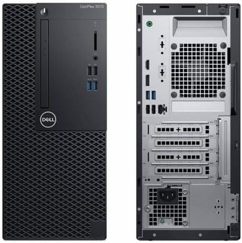 كمبيوتر سطح المكتب Dell OptiPlex 3070 Mini Tower - Intel Core i5-9500 3.00 جيجا هرتز وذاكرة الوصول العشوائي 32 جيجا بايت و1 تيرابايت SSD ورسومات Intel المدمجة - Windows 11 Pro (متجدد) in Kuwait