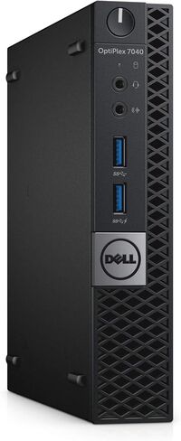 كمبيوتر سطح المكتب Dell OPTIPLEX 7040 الجيل السادس من Micro Business، Intel Quad Core i5 6500T حتى 3.1 جيجا هرتز، 12 جيجا DDR4، 1T HDD، WiFi، BT 4.0، USB 3.0، HDMI، DP، Windows 11 64 بت يدعم EN/ES/FR(CI5) (متجدد) in Kuwait