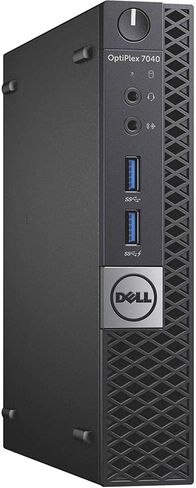 كمبيوتر سطح المكتب Dell OPTIPLEX 7040 الجيل السادس من Micro Business، Intel Quad Core i5 6500T حتى 3.1 جيجا هرتز، 12 جيجا DDR4، 1T HDD، WiFi، BT 4.0، USB 3.0، HDMI، DP، Windows 11 64 بت يدعم EN/ES/FR(CI5) (متجدد) in Kuwait