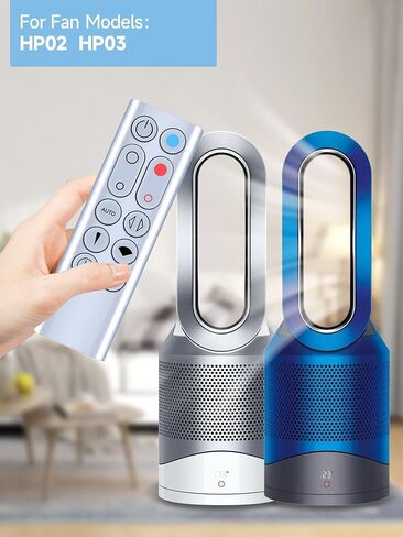 جهاز تحكم عن بعد بديل PZL لجهاز Dyson Hot + Cool Purifier Fan Heater HP02 HP03 - بدون بطارية، ABS in Kuwait