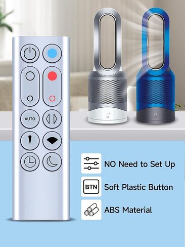 جهاز تحكم عن بعد بديل PZL لجهاز Dyson Hot + Cool Purifier Fan Heater HP02 HP03 - بدون بطارية، ABS in Kuwait