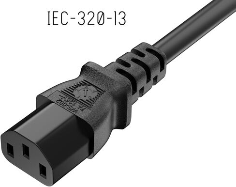 سلك طاقة ياباني بطول 6 أقدام IEC-320-13 إلى JIS 8303 مع أرضي، 18AWG، 7A/125V، أسود in Kuwait