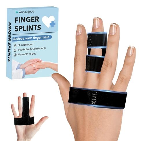 Trigger Finger Splint,Finger Brace,Broken Fingers Straightening,Pain Relief,Arthritis or Support for Fingers,Knuckle Splint Fits Index/Middle/Ring,Adjustable straps for Left or Right Hand (Pink) in Saudi Arabia