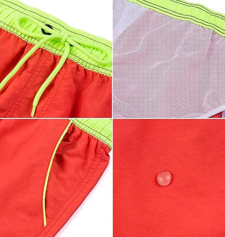 Summer Men's Swim Trunks Quick Dry Beach Surf Shorts with Zipper Pockets and Mesh Lining in Saudi Arabia