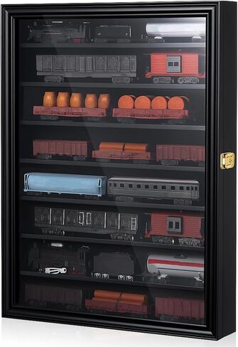 42 Collector Coin Slab Display Case 28" x 17.9" Challenge Coin Display Wooden Wall Mount Poker Chips Holder Cabinet Rack Lockable Shadow Box for Collection Medal Badges Collectibles in Saudi Arabia