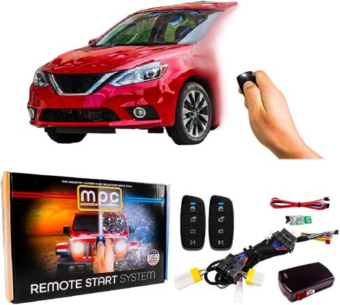 MPC Remote Start Kit Compatible with Nissan Sentra 2013-2019 | Push-to-Start | Uses OEM Fobs | Semi Plug-n-Play | Premier USA Tech Support in Saudi Arabia