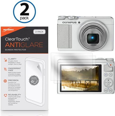 واقي شاشة BoxWave متوافق مع Olympus XZ-10 - ClearTouch مضاد للتوهج (عبوتان)، طبقة رقيقة غير لامعة مضادة لبصمات الأصابع in Kuwait