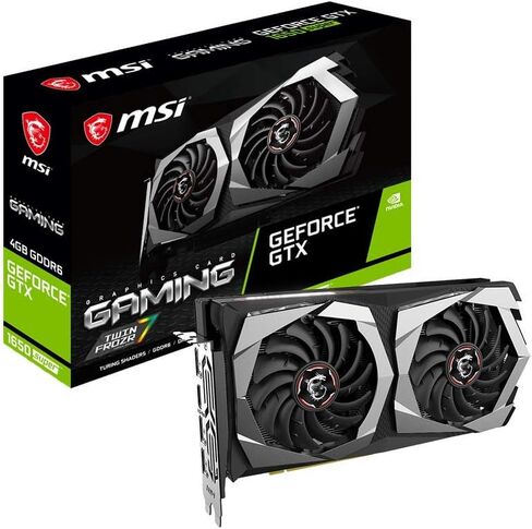 بطاقة رسومات msi Gaming GeForce GTX 1650 Super 128-Bit HDMI/DP 4GB GDRR6 HDCP تدعم DirectX 12 Dual Fan VR Ready OC (GTX 1650 Super Gaming X) in Kuwait