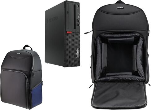Navitech Portable Rugged Black & Blue Backpack/Rucksack Carry Case Compatible with The Lenovo ThinkCentre M710s Desktop PC in Saudi Arabia