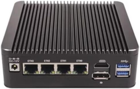 جهاز جدار الحماية، معالج Pentium 6405U Mini PC، i226V x 4 2.5GbE LAN، 2 Core و4 Thread، DDR4-2133/2140، فتحة M.2 WiFi، 1*M.2 2280،2*SATA3.0 (بدون ذاكرة وصول عشوائي ولا SSD) in Saudi Arabia