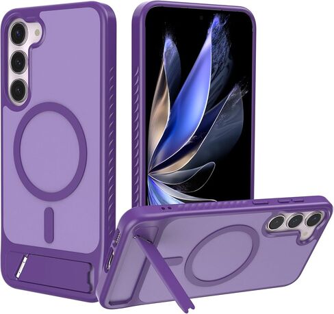حافظة مغناطيسية لهاتف Samsung Galaxy S23+ Plus، [مسند مدمج غير مرئي] [متوافق مع MagSafe]، حماية من السقوط بدرجة ميل، غطاء نحيف شفاف مقاوم للصدمات لجراب Samsung S23 Plus، أسود in Kuwait