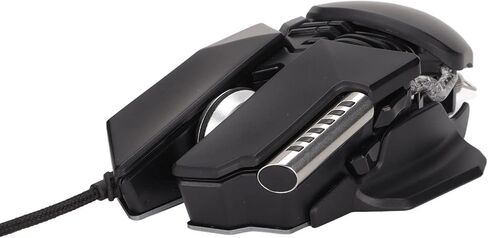 Wired Mechanical Mouse,12800 DPI Ergonomics Retractable Adjustment RGB USB Black 6D Gaming Mouse Comfortable Grip PC Computer Gaming in Kuwait