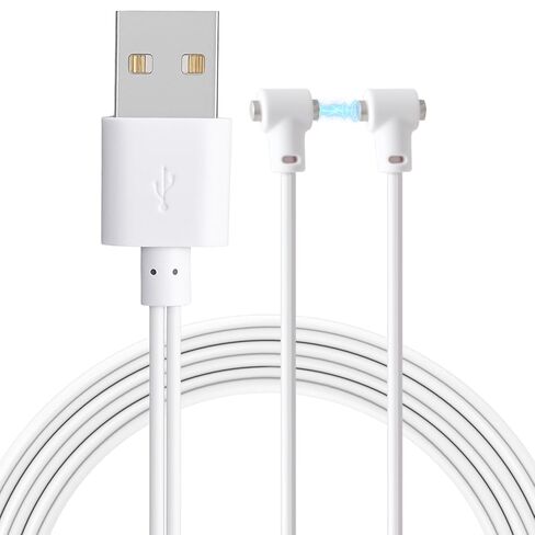حزمة واحدة - كابل شحن مغناطيسي عالمي للمدلك، شاحن بديل لكابل شحن سريع USB-A مع منفذ شحن قابل للتعديل للمدلك الشخصي والورد وغيرها من الألعاب القابلة لإعادة الشحن (USB-A) in Kuwait