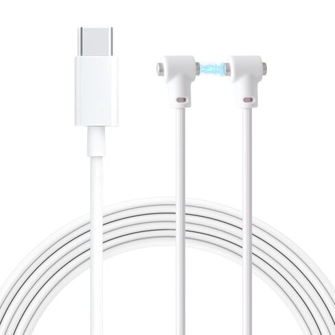 حزمة واحدة - كابل شحن مغناطيسي عالمي للمدلك، شاحن بديل لكابل شحن سريع USB-A مع منفذ شحن قابل للتعديل للمدلك الشخصي والورد وغيرها من الألعاب القابلة لإعادة الشحن (USB-A) in Kuwait