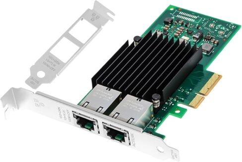 محول شبكة إيثرنت 10 جيجابايت PCIE x4/x8/x16 لخادم X550T2 النحاسي المزدوج RJ45 منفذ بطاقة الشبكة المحلية NIC 10GBase-T X550AT Server in Kuwait
