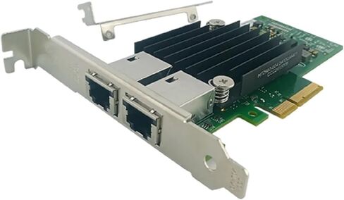 محول شبكة إيثرنت 10 جيجابايت PCIE x4/x8/x16 لخادم X550T2 النحاسي المزدوج RJ45 منفذ بطاقة الشبكة المحلية NIC 10GBase-T X550AT Server in Kuwait