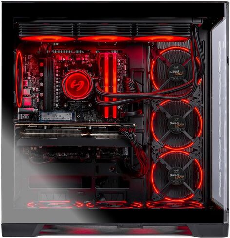 كمبيوتر سطح المكتب Skytech Gaming Prism 4، Ryzen 9 9900X3D 4.4 جيجا هرتز (5.5 جيجا هرتز)، AMD RX 9070XT 16 جيجا، لوحة X670، 2 تيرابايت Gen4 NVMe SSD، 32 جيجا DDR5 RAM 6000 RGB، 1000 وات Gold PSU، 360 مم ARGB AIO، Wi-Fi، Win 11 in Saudi Arabia