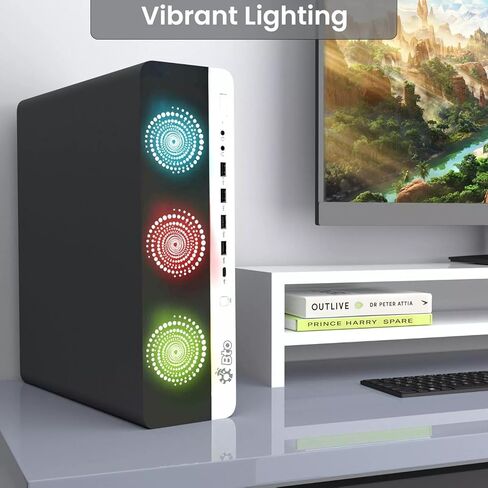 سطح المكتب BTO BX8G3 RGB للألعاب - Intel i7 الجيل السابع 3.60 جيجا هرتز - ذاكرة الوصول العشوائي DDR4 سعة 16 جيجابايت - SSD 512 جيجابايت - GeForce GTX 1050 Ti - لوحة مفاتيح وماوس RGB - WiFi - Windows 11 Pro - برج كمبيوتر الألعاب (متجدد) in Kuwait