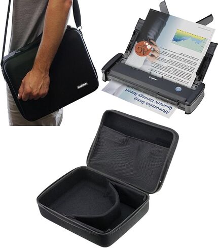Navitech Black Hard A4 Portable/Mobile Scanner Carry Case Compatible with Fujitsu S1300i [Video Game] [Video Game] in Saudi Arabia
